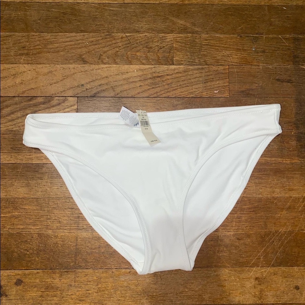 Bnwt white bikini bottoms